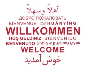 Der Begriff "Willkommen" in verschiedenen Sprachen